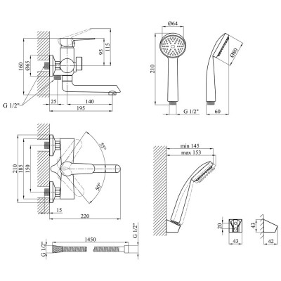 Смеситель Kroner KRM Elbe - N060 Винница - изображение 7