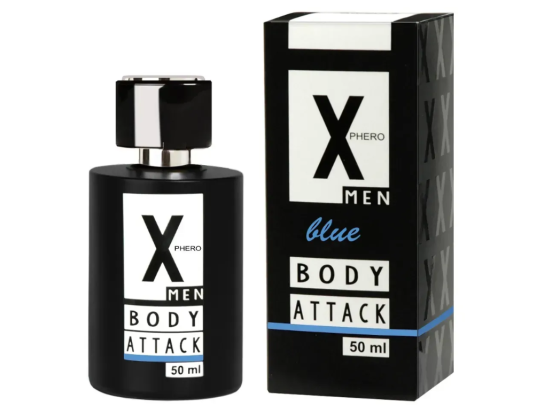 Духи з феромонами для чоловіків X phero Men Blue Body Attack, 50 ml Sex Aura Київ