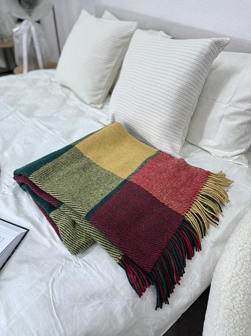 Vladi Плед Vladi 170x210 см вовняний 70% червоно-зелений 01/LIAM Киев - изображение 2