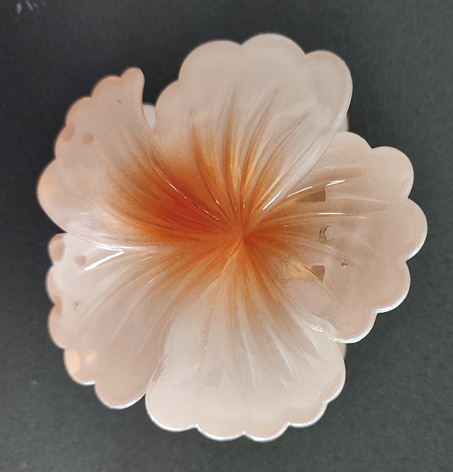 Заколка-крабік квітка Оранжевий Смела - изображение 1