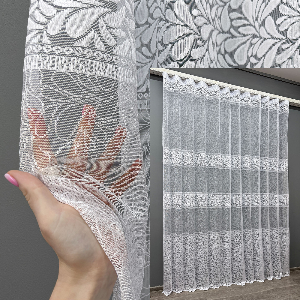 Тюль жаккард 