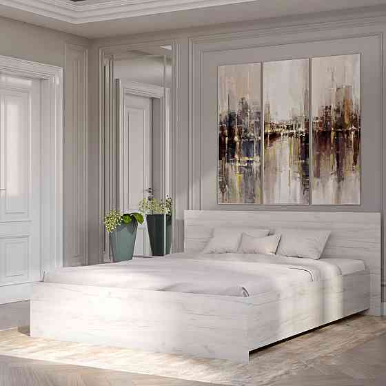 Ліжко двоспальне Еверест Соната-1600 160х200 см дуб крафт білий (DTM-2679) Львів