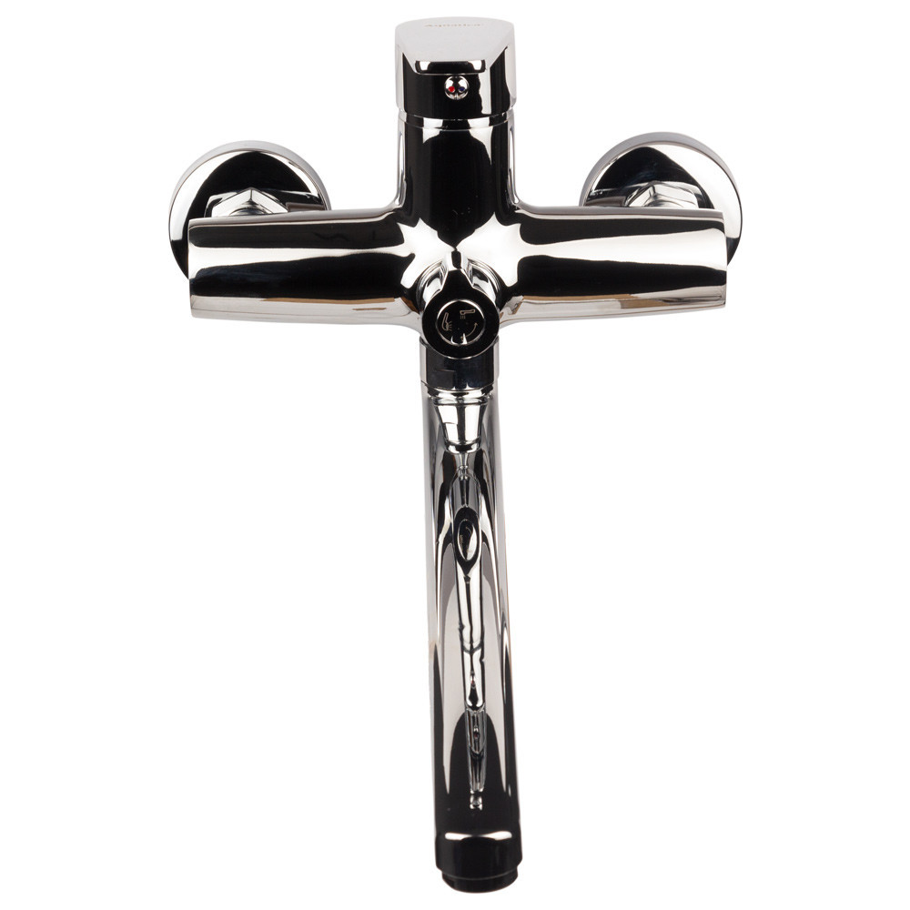 Смеситель s30 Ø35 для ванны излив прямой 350мм дивертор встроенный картриджный AQUATICA (9730220) Киев - изображение 3