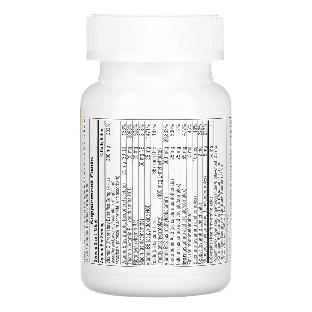 Комплекс витаминов и минералов Nature's Plus Hema-Plex 30 tabs Киев - изображение 2