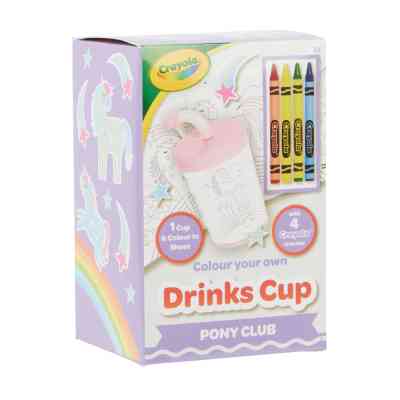 Набор для творчества Crayola Стаканчик-раскраска Пони-клуб С карандашами (15765-B) Винница