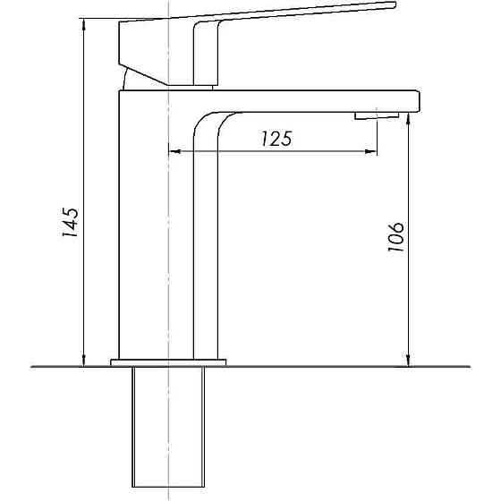 Змішувач для умивальника TOPAZ ODISS TO 18221-H52, Шланги TAQ-M1055 Луцьк