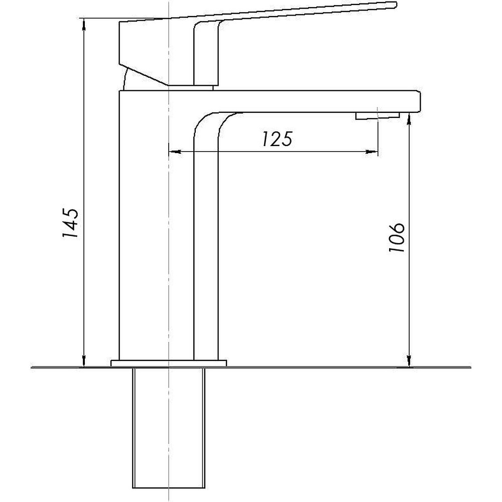 Змішувач для умивальника TOPAZ ODISS TO 18221-H52, Шланги TAQ-M1055 Луцьк - фото 4