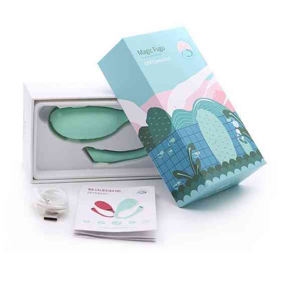 Смарт-виброяйцо Magic Motion Fugu Green, глубокая вибрация Sex Aura Киев