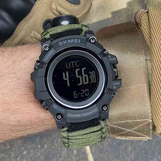 Skmei 1356AGPK Army Green Tactic Co,ass SBR Киев