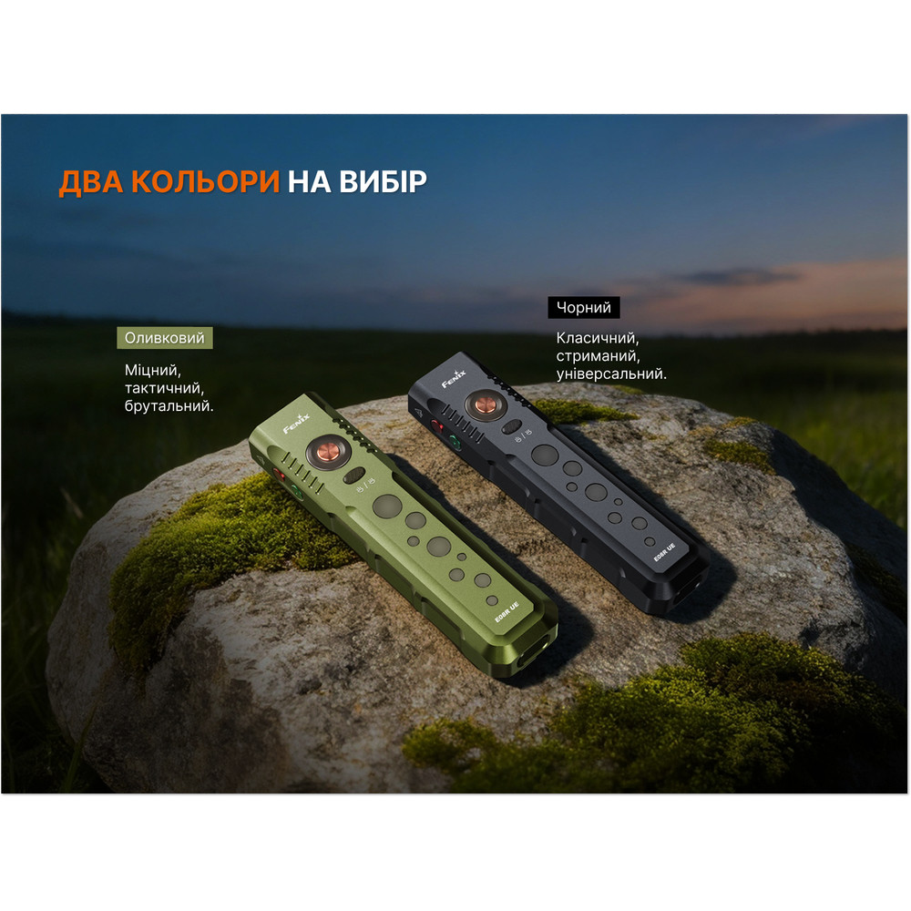 Ліхтар Fenix E08R UE, чорний Київ - фото 15