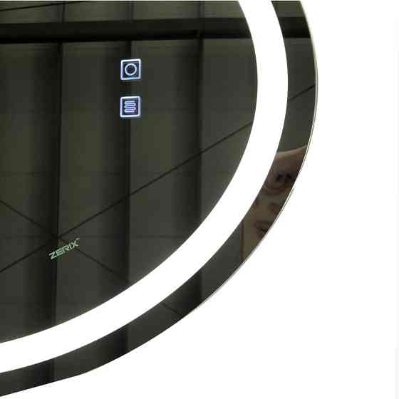 Зеркало Zerix Fusion MV01-60x80-REVERSE с LED Touch, Anti-fog, диммером, регулятором яркости (ZX6068) Киев