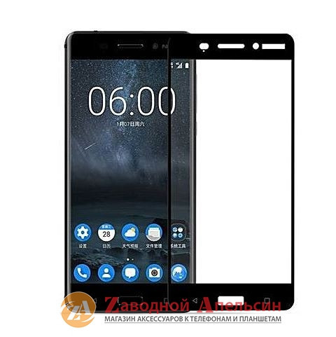Защитное стекло Nokia 3 Full Tempered Glass Одесса - изображение 1