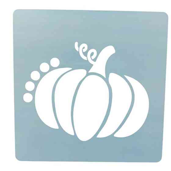 Трафарет тыква 15 на 15 см серый Киев