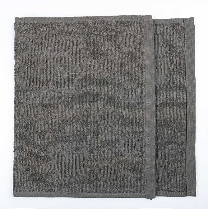 Кухонна жакардова серветка GM Textile 25х45 см 380 г/м2 (Попелястий) Суми - фото 3