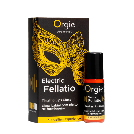 Блиск для губ з вібрацією ELECTRIC FELLATIO, 10 мл Orgie (Бразилія-Португалія) Sex Aura Київ