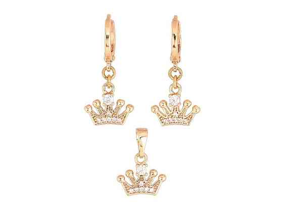 Сережки ML 18K Кулон Корона 303448 ТМ XUPING Киев