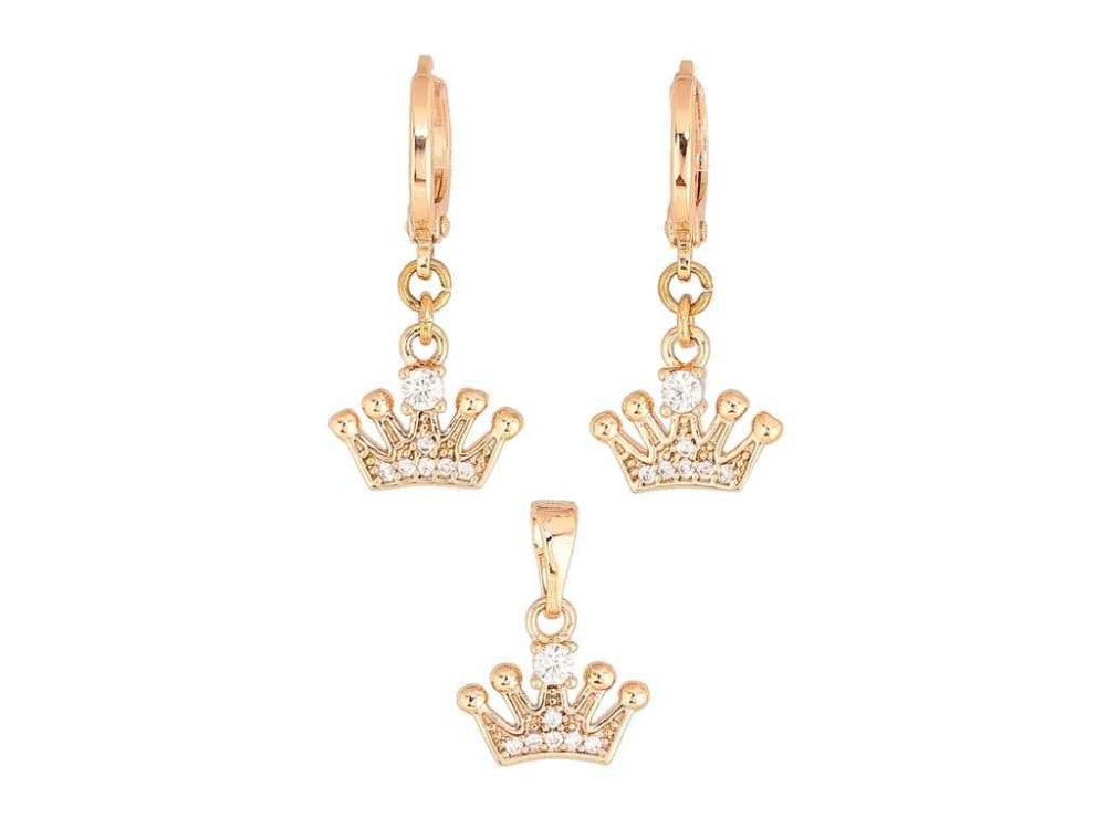 Сережки ML 18K Кулон Корона 303448 ТМ XUPING Киев - изображение 1