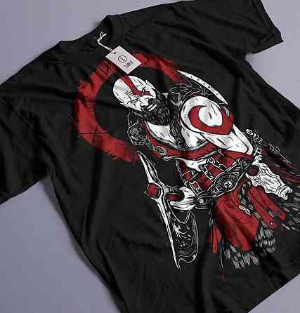 Футболка для мальчика аниме Кратост Год Вар Гхост оверсайз (рост от 165 до 180 ) Черний AnimeJ1127m Днепр