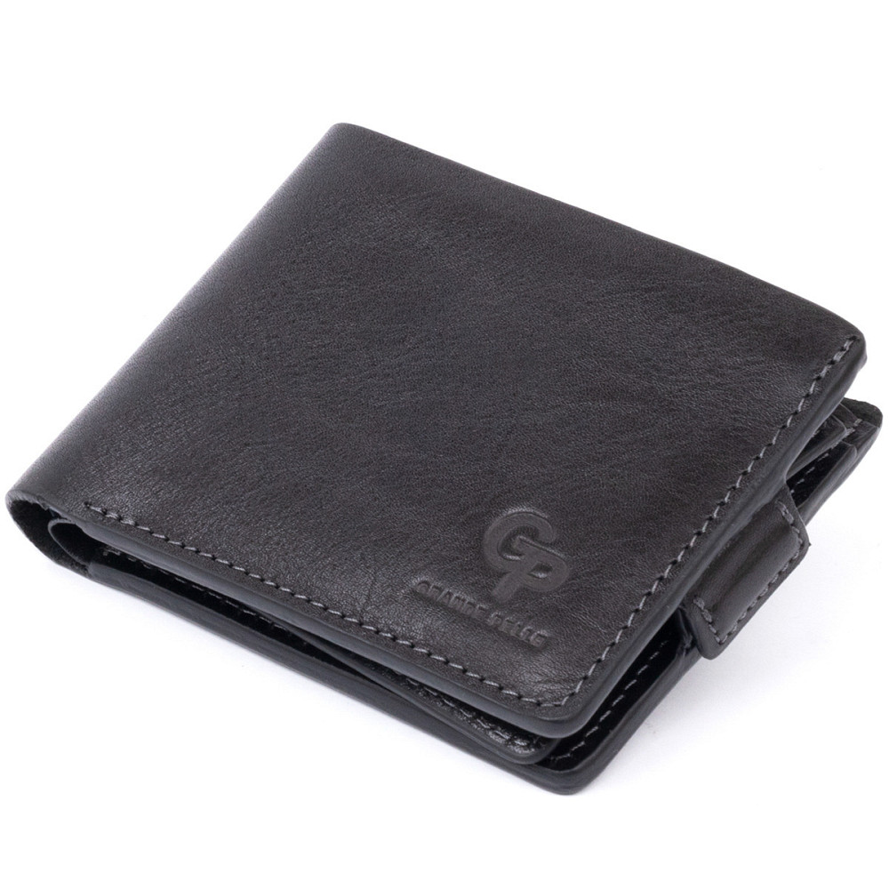 Портмоне горизонтальное Amico на магните на два отделения Черное (GRANDE PELLE) Киев - изображение 5