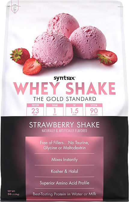 Протеїн Syntrax Whey Shake 2.2 kg (Strawberry Shake) Луцьк - фото 1