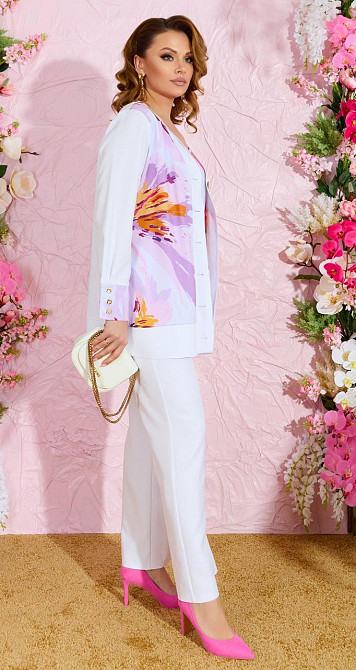 Нарядный брючный костюм тройка (52) Киев - изображение 7