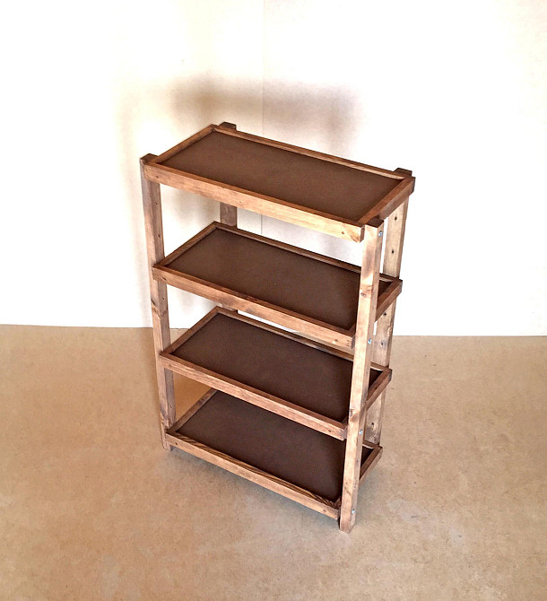 Етажерка розбірна "Честер" 4 полиці 30х60х100 капучино Миколаїв - фото 5