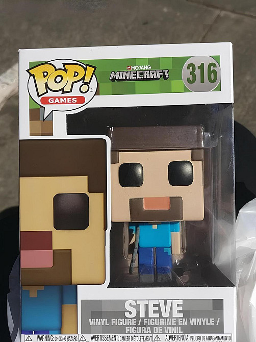 Фигурка Стив. Фанко Поп Майнкрафт. Funko POP Minecraft. Статуэтка Стив (Steve) из игры Майнкрафт 10 см Киев - изображение 7