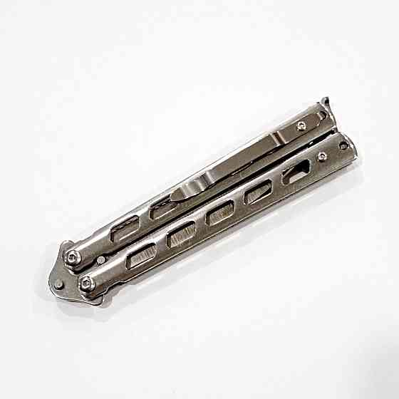 Ніж метелик A1010 Silver Дніпро