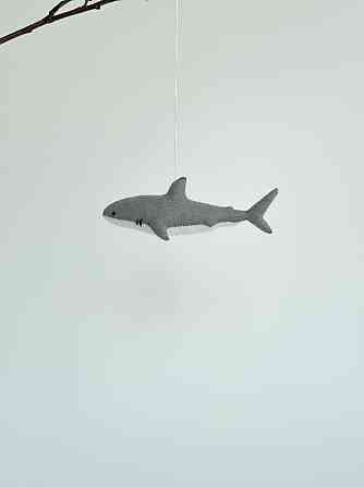 Мягкая фетровая игрушка акула ручной работы – безопасная развивающая игрушка Киев