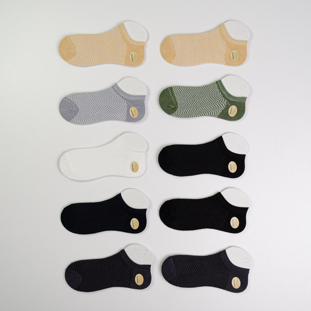 Набор носков мужских хлопковых 10 пар Youstar 064 Следы 41-47 Различные цвета Сумы - изображение 1