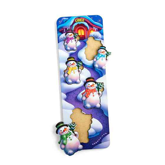 Розвиваючий пазл-вкладиш "Сніговики" (ПСД227) PSD227 більше-менше Вінниця