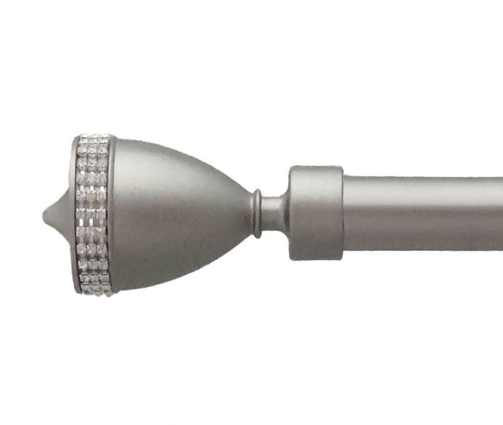 Карниз Orvit Етернія металевий дворядний техно гладка труба кільце металеве Сатин 25\19 мм 240 см Львов - изображение 2