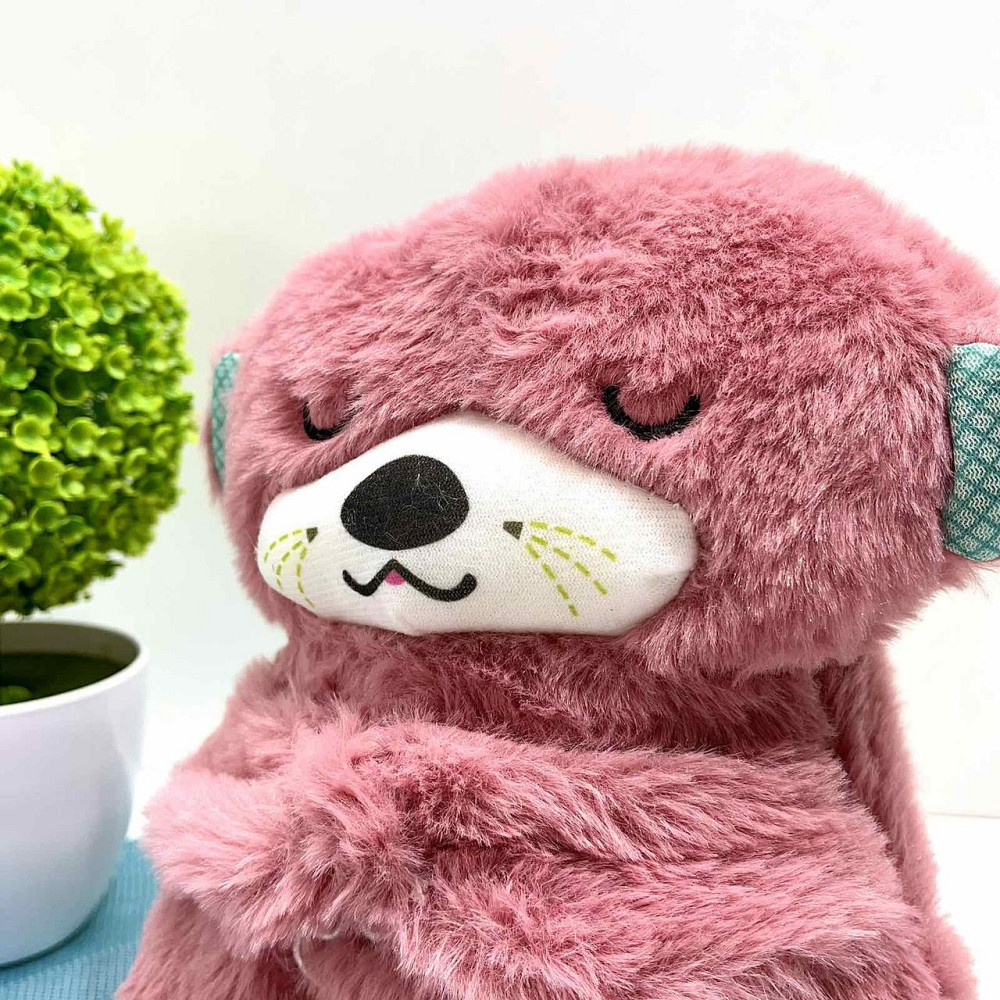 Видра інтерактивна дихає підсвічується сопить і відтворює заспокійливу музику Рожева (853-1) Чернигов - изображение 10