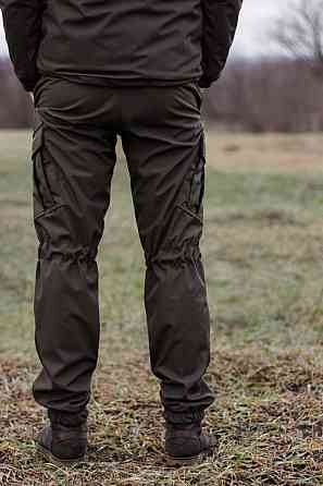 Тактические мужские зимние брюки Soft Shell на флисе в камуфляже хаки качественные зимние брюки зсу WAR Львов