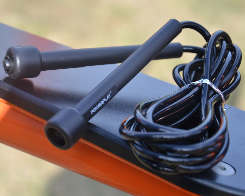Скакалка PowerPlay 4201 Basic Jump Rope Чорна (2,8m.) Кам'янське - фото 9