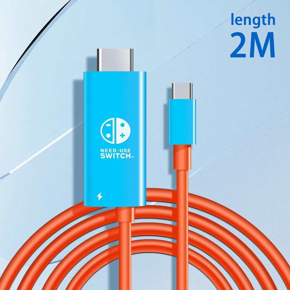 Адаптер USB Type-C → HDMI для Nintendo Switch, Steam Deck, смартфонів, ноутбуків, ПК, PD 100W, 4K, док-режим Київ - фото 2