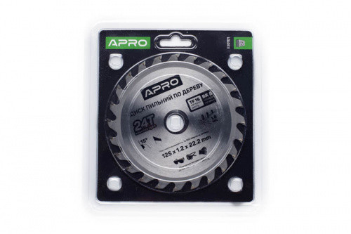 Диск пиляльний для дерева 125х22,2х24Т APRO Рівне - фото 1