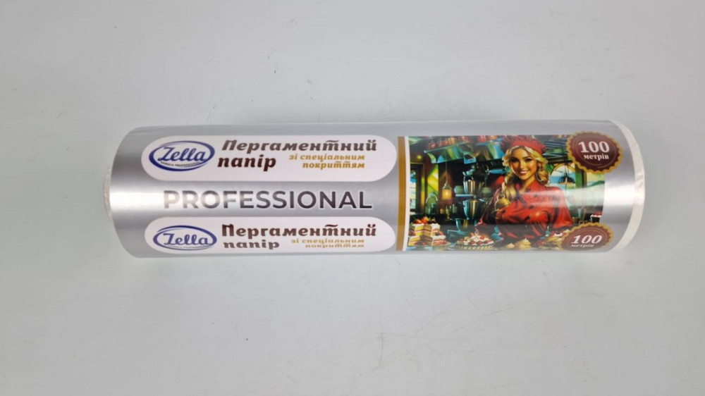 Пергамент для випікання (100 м*28 см) Zella білий силіконовий (1 рул) Харків - фото 2