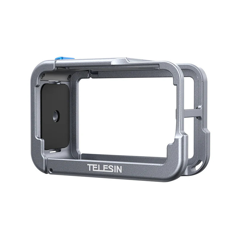 Алюминиевая рамка DJI Action 5 Pro/4/3 легкая быстросъемная серая Telesin S6-FMS-13BL-TDJ Киев - изображение 1