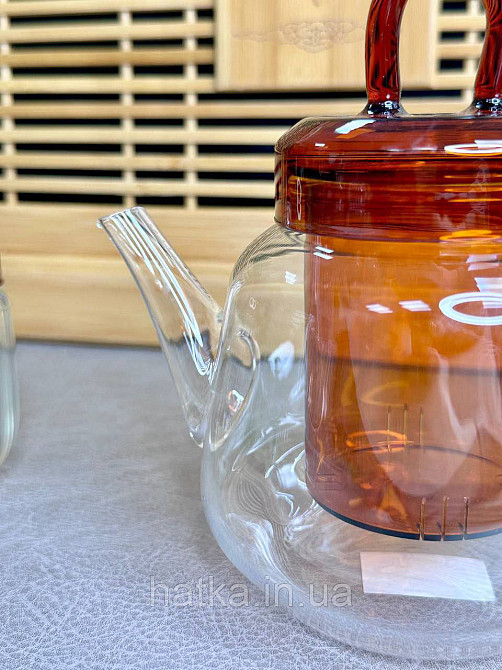 Чайник заварювальний Olens "Стайліш" 550 мл прозорий скляний для дому та ресторану 102-813 Київ - фото 2