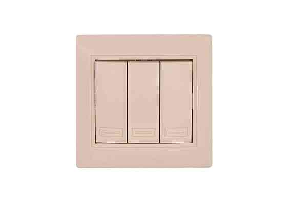 Вимикач 3-клавішний крем Valeso BK-2005 Коломия