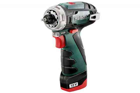 Потужний акумуляторний дриль-шуруповерт Metabo PowerMaxx BS Basic LC 12 : 34 Нм, кейс шуруповерт для дому (600984500) Київ