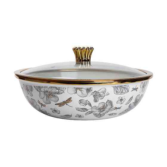 Кастрюля с крышкой Эмаль 4,5 л Большая HP-2-108 Киев