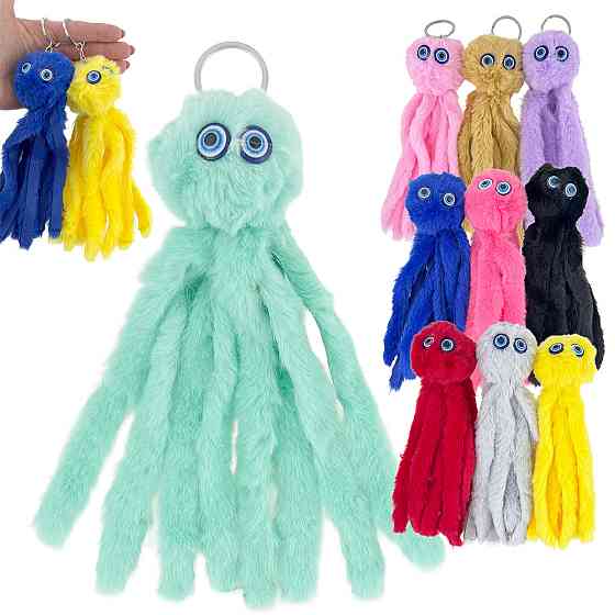 Брелок для ключів хутро Восьминіг 12 шт. Київ