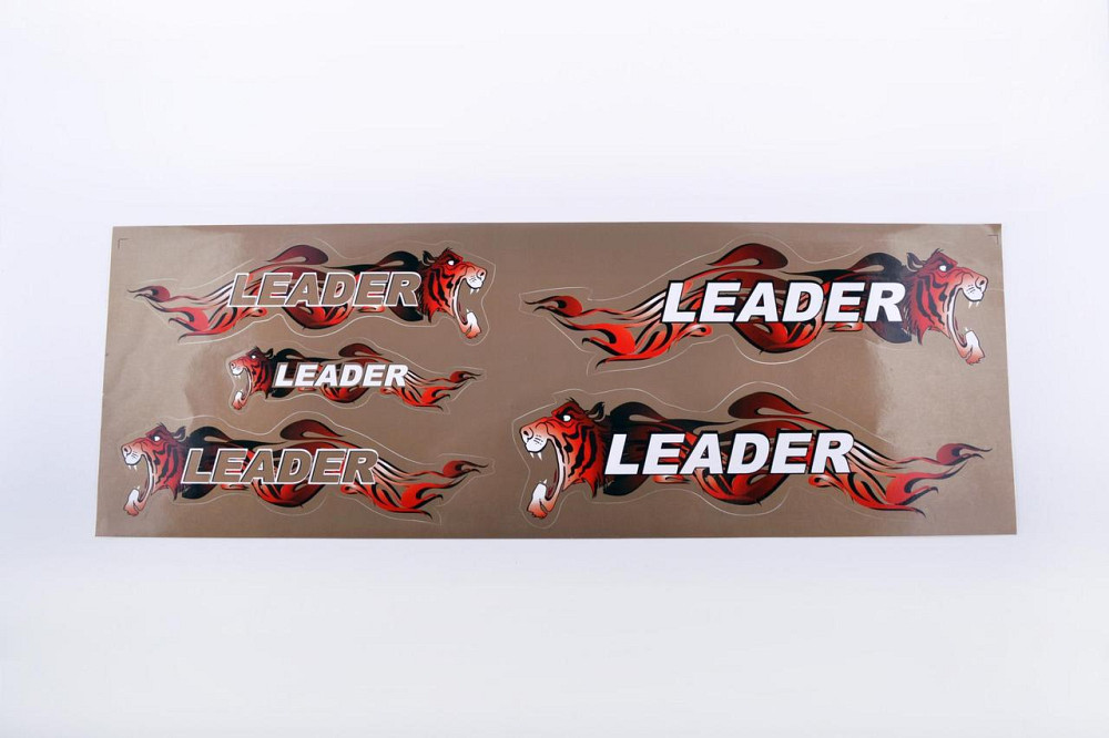 Наклейки   (набор) LEADER   (48х16см, бронзовые) Мукачево - изображение 1