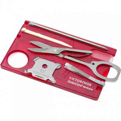 Мультитул Victorinox SwissCard NailCare Transparent Red (0.7240.T) Вінниця