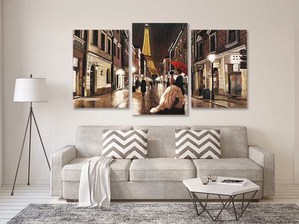 Модульна картина у вітальню/ спальню Поцілунок в Парижі Art-515_3 Київ - фото 2