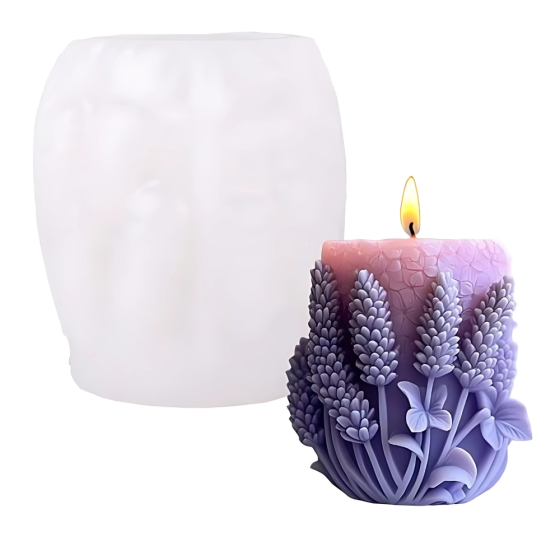 Силиконовая форма для изготовления свечи, молд 88 х 79 мм для изделий из соевого,пчелиного воска и парафина Каменец-Подольский