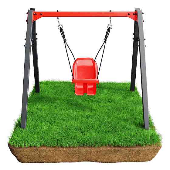 Гойдалка K-SPORT KSOZ023 SUPER FUN - сіро-червона Київ