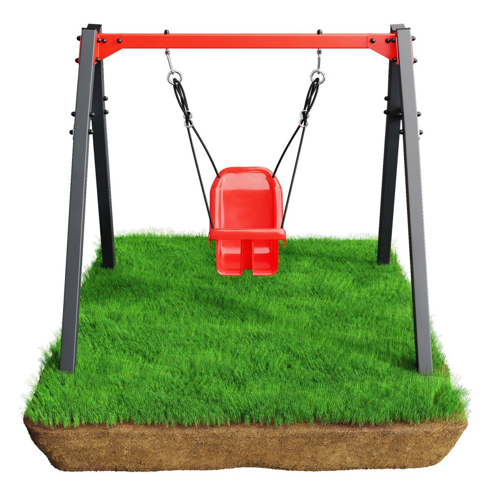 Гойдалка K-SPORT KSOZ023 SUPER FUN - сіро-червона Київ - фото 2